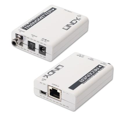 150m CAT5 SPDIF TOSLink Extender - White